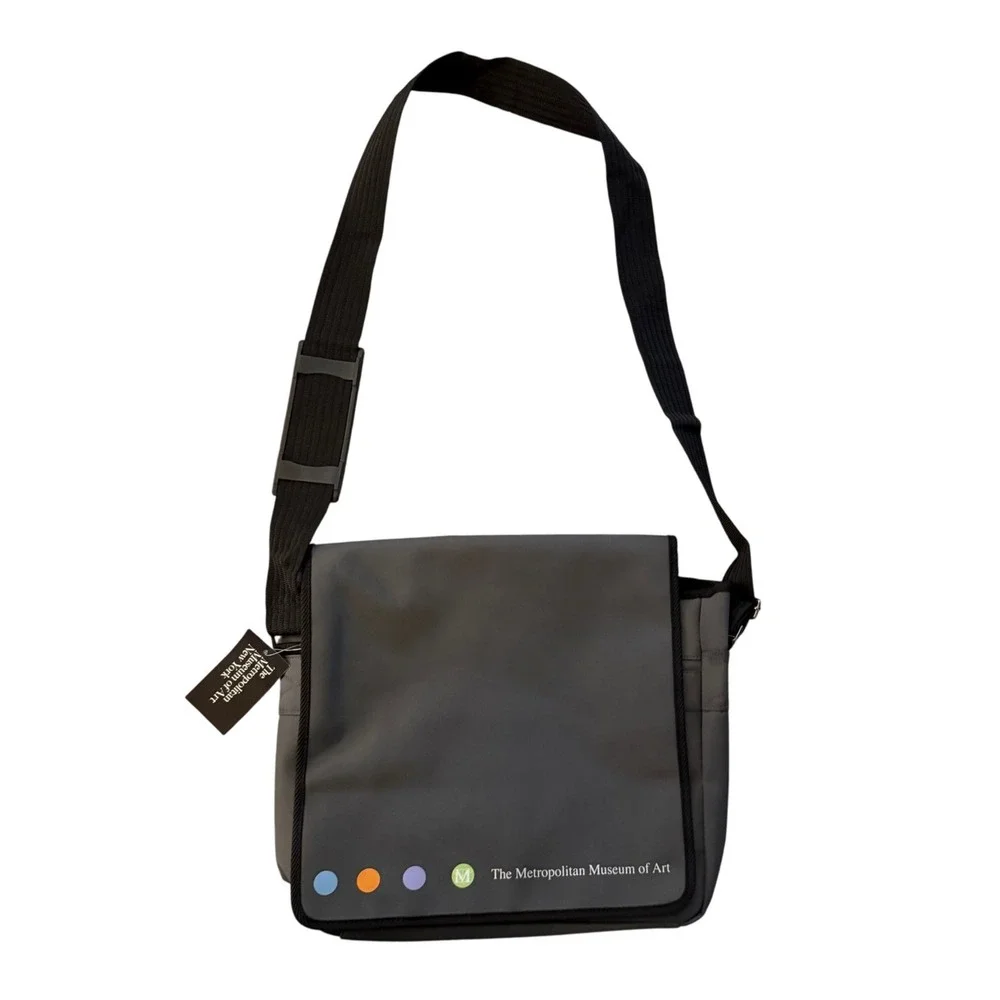 The Metropolitan Museum of Art Messenger Bag Gray‎ Renaissance M Dot NEW